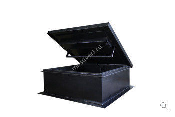 Черный металлический люк на крышу Л-113 - купить от производителя Мосдвери Черный металлический люк на крышу Л-113