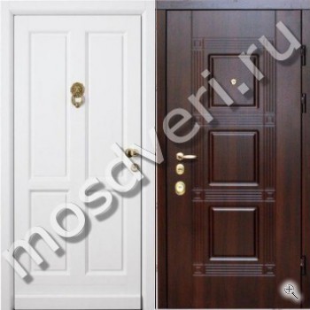 Уличная входная дверь с отделкой белым МДФ - купить от производителя Мосдвери Уличная входная дверь с отделкой белым МДФ